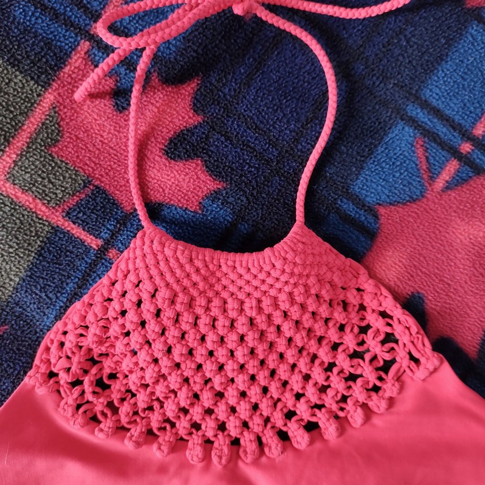 Aerie Red One-piece Bathing Suit - Picture 5 of 8